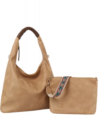 Fashion 2-in-1 Shoulder Bag ME-0020-M TAUPE